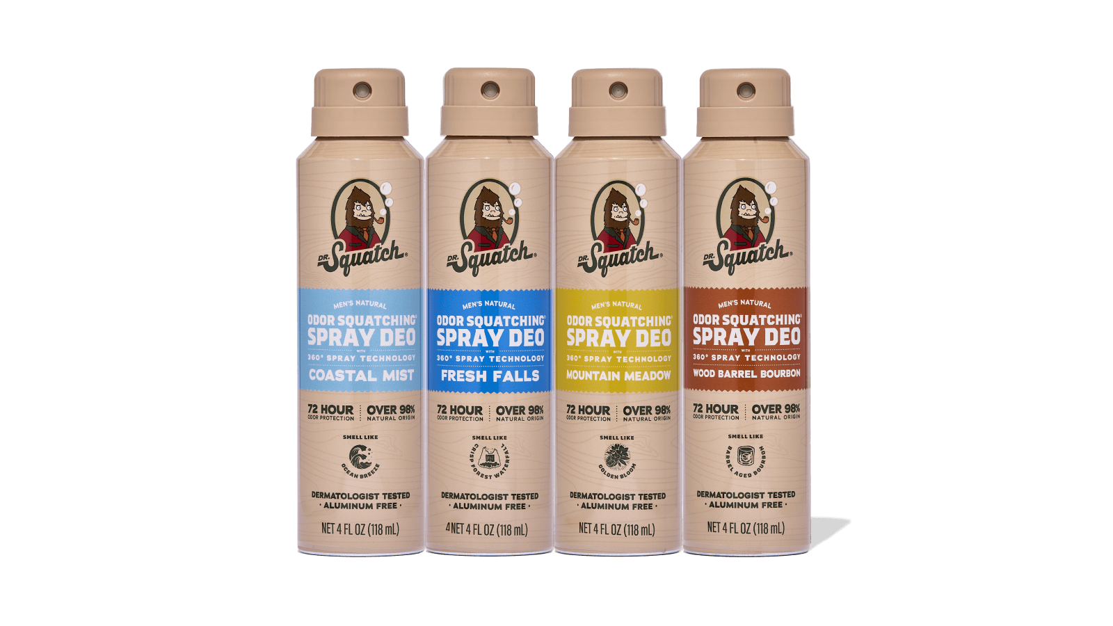 Spray Deodorant 4-Pack T4