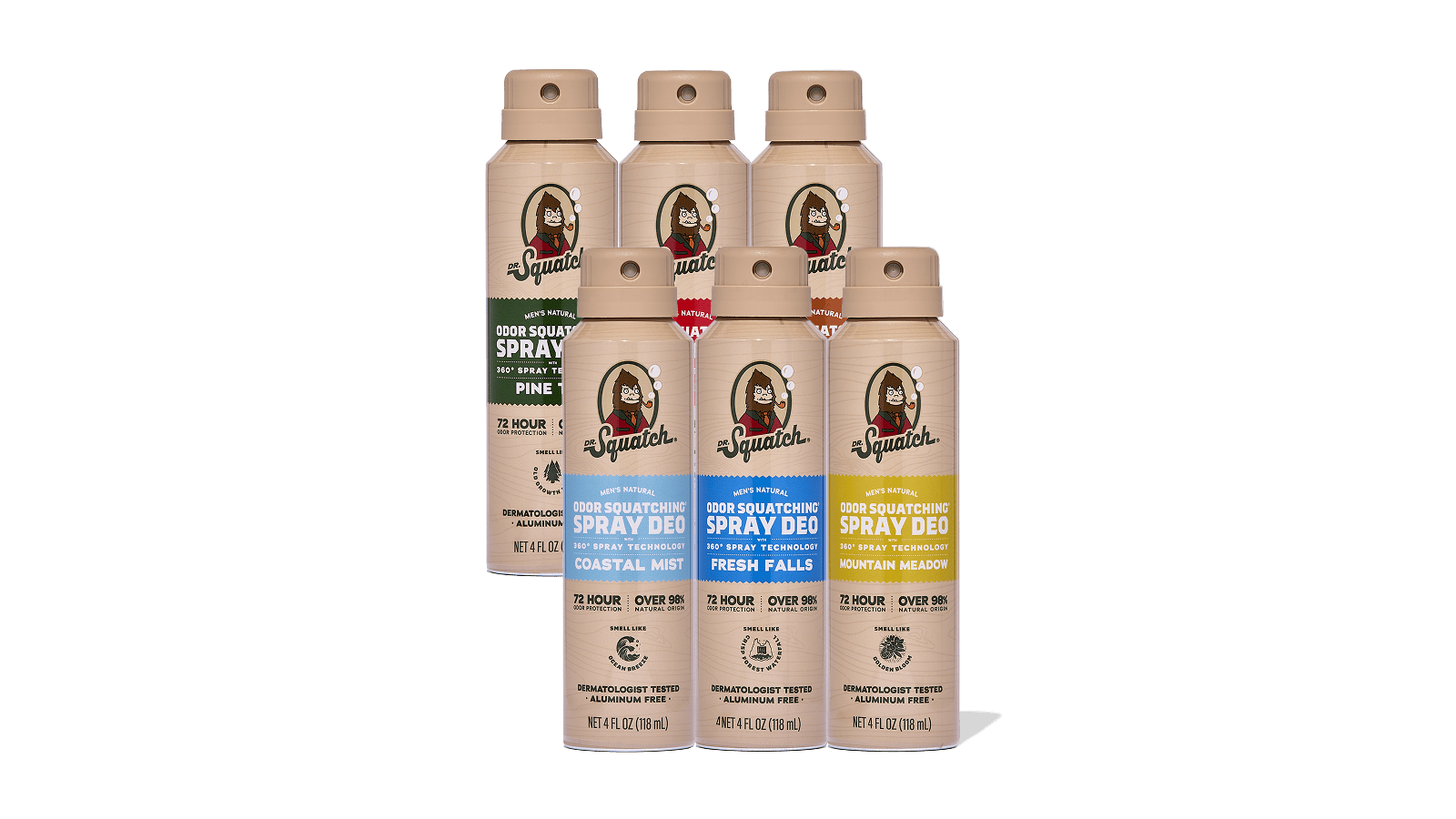 Spray Deodorant 6-Pack W0