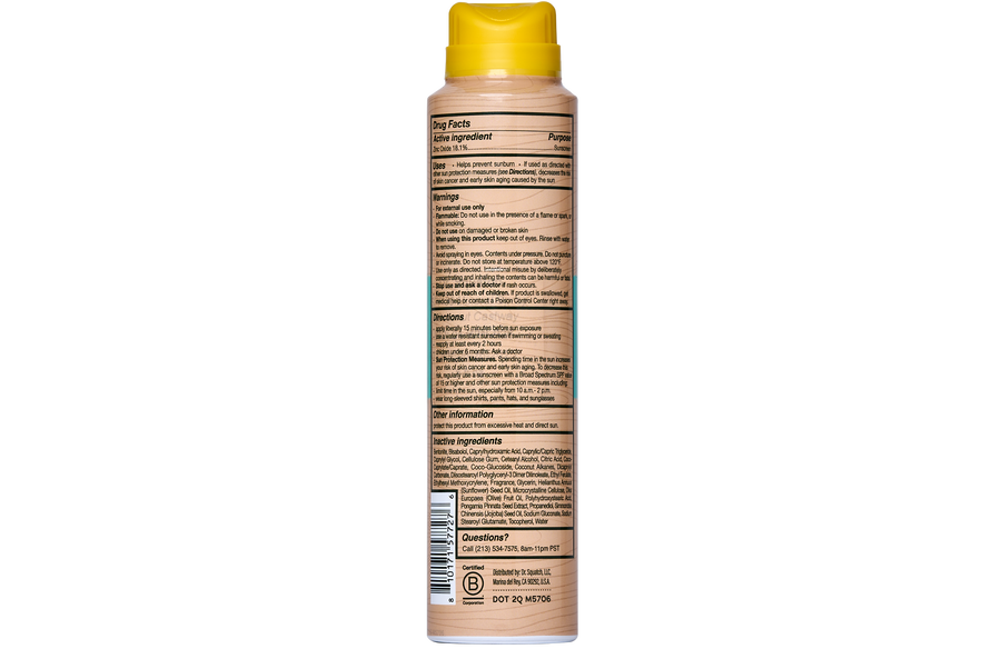 Spray Sunscreen | SPF 30 UVA/UVB Protection | Non-Greasy Mineral Sunscreen for Men X7