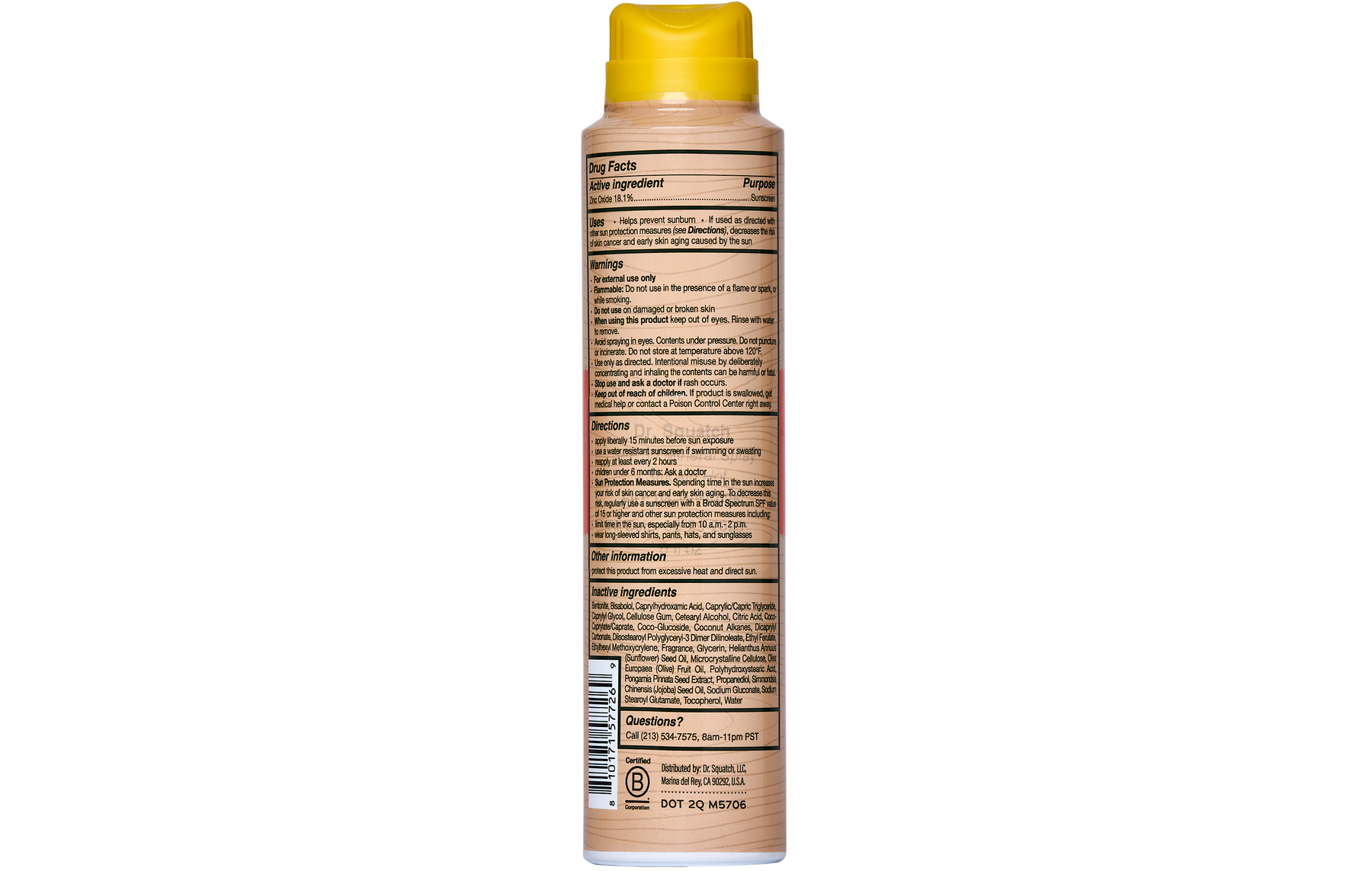 Spray Sunscreen | SPF 30 UVA/UVB Protection | Non-Greasy Mineral Sunscreen for Men X7