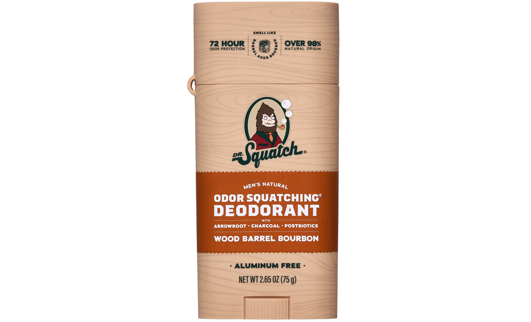 Wood Barrel Bourbon Deo Flask H1