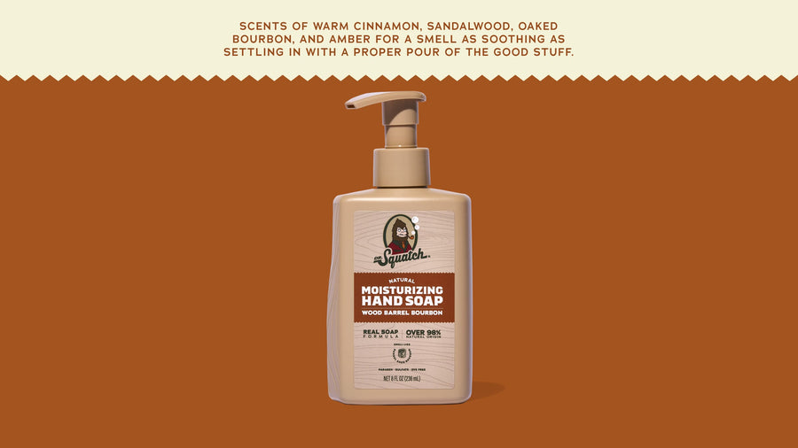 Wood Barrel Bourbon Hand Soap K3