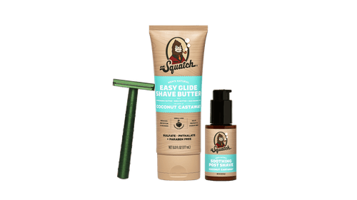 Dr. Squatch Coconut Castaway Glide Guy Bundle gift set packaging