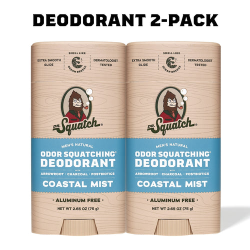 Dr. Squatch Coastal Mist 2-Pack Deodorant gift set
