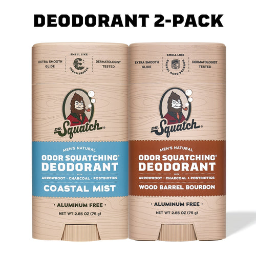 Dr. Squatch Coastal Mist & WBB 2-Pack gift set