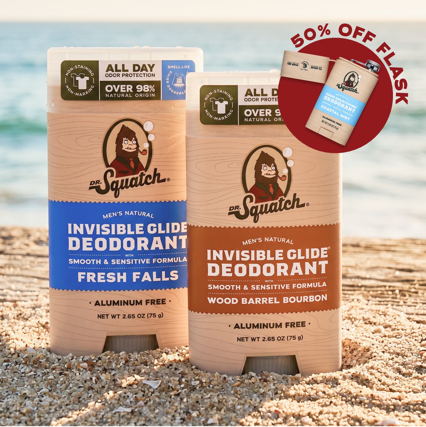 2-Pack Glide + Deo Flask H2