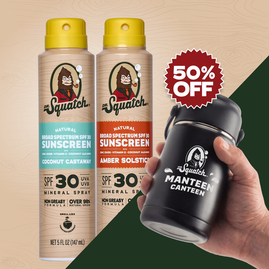 2-Pack Sunscreen + Manteen Canteen M1