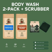 Body Wash 2-Pack + Scrubber H7