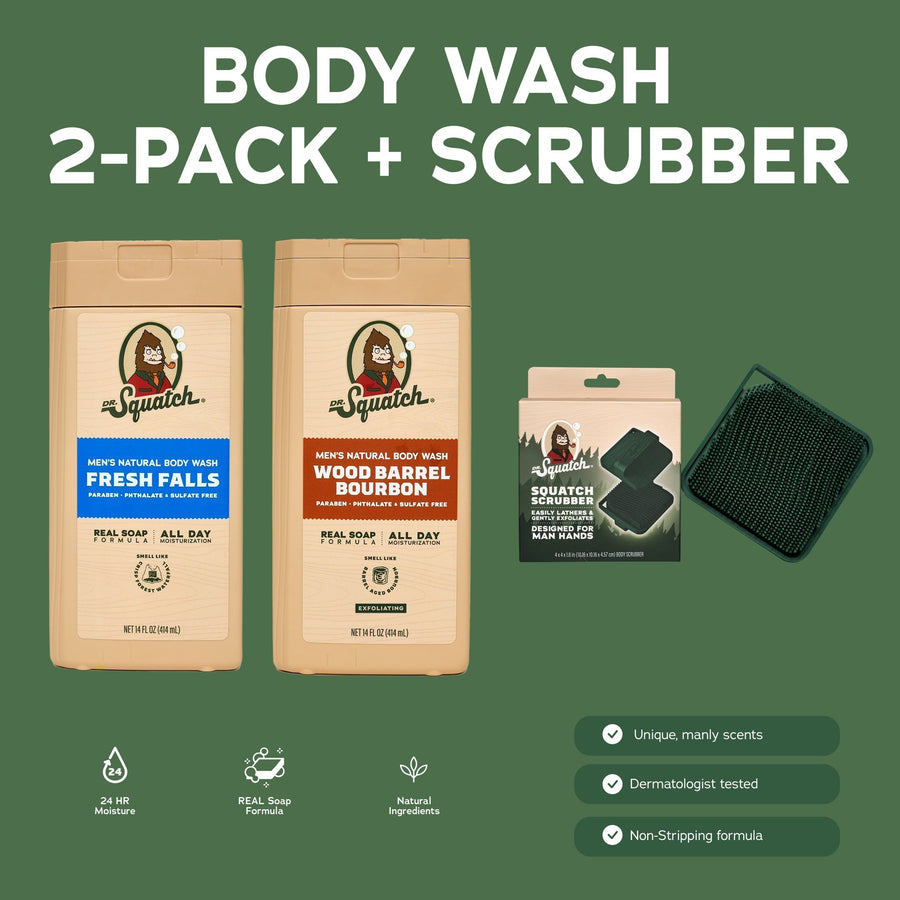 Body Wash 2-Pack + Scrubber H7
