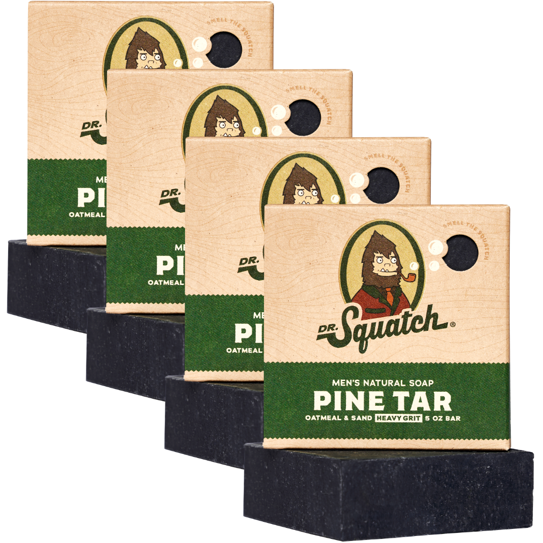 4-Pack Pine Tar Natural Bar Soap X2