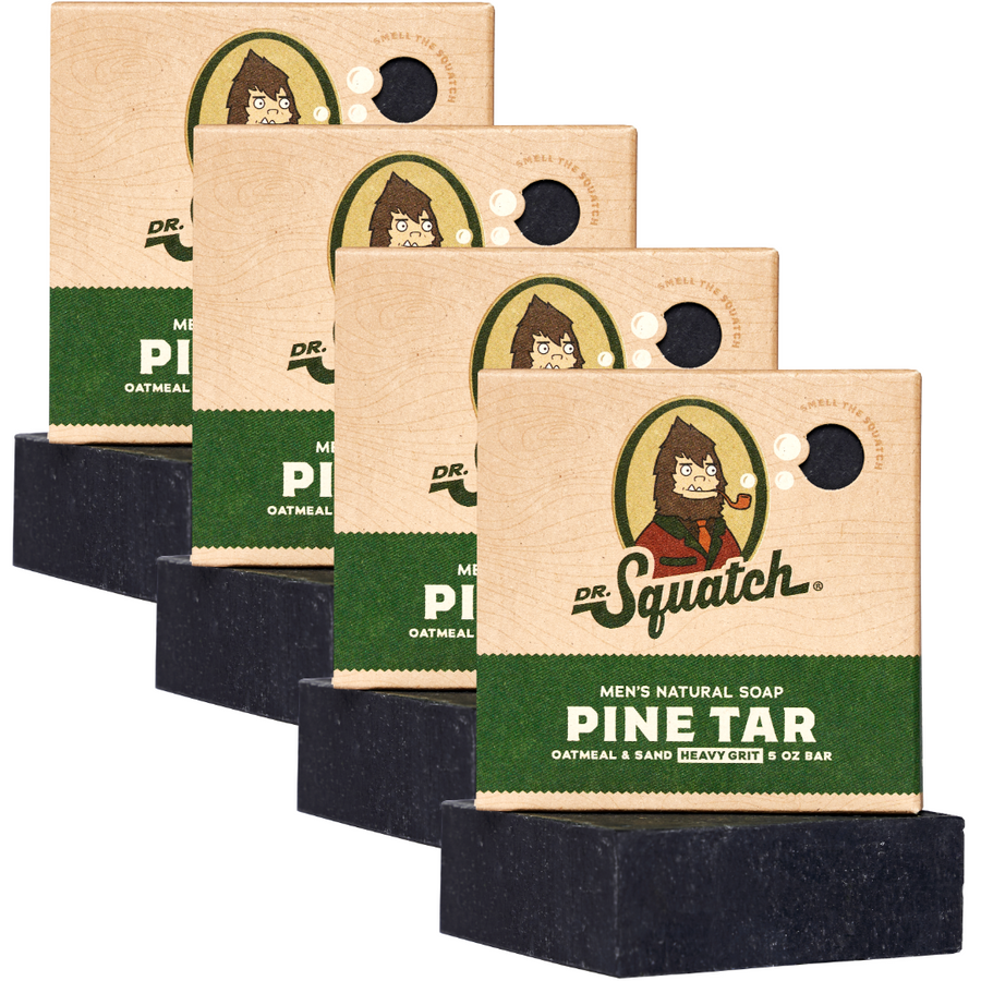 4-Pack Pine Tar Natural Bar Soap X2