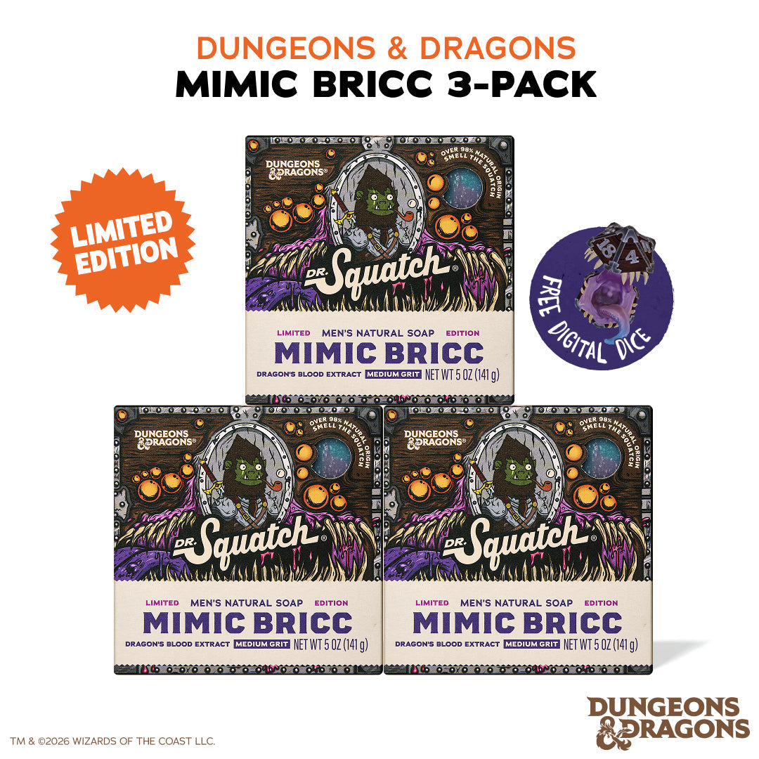 Dungeons & Dragons Mimic Bricc 3-Pack - Exclusive Limited Edition Bar Soap R6