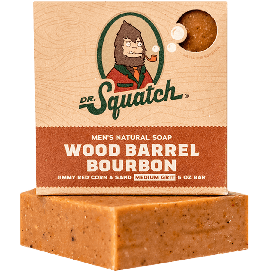 Essentials: Wood Barrel Bourbon Bar Soap N3