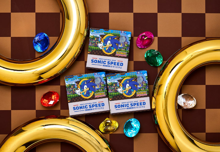 Sonic Speed Super Pack - Exclusive Limited Edition Bar Soap and Deodorant Bundle Y1