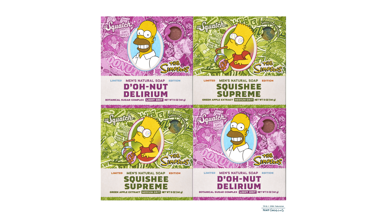 Simpsons Suds 4-Pack P4